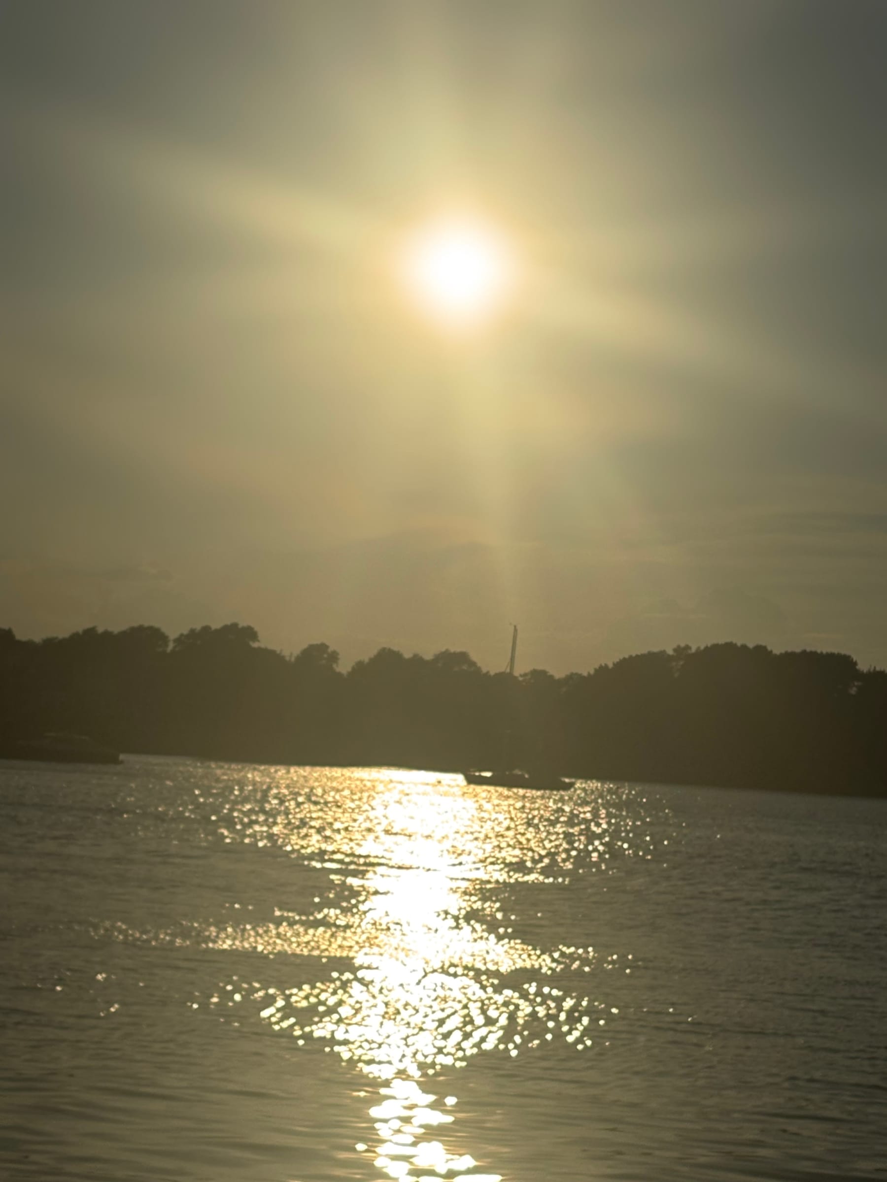 Late sun across open water
